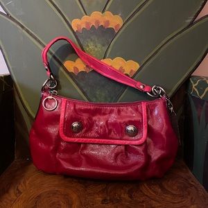 Red Leather Coach Purse